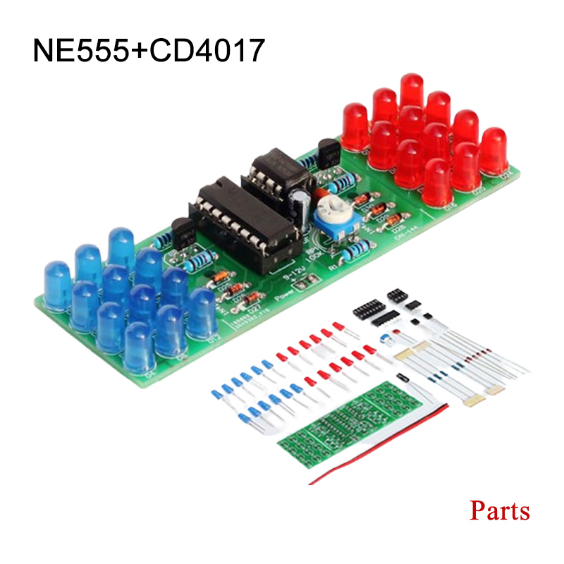 Diy Electronics Learning Kit - IC LED 빨간색 파란색 이중 색상