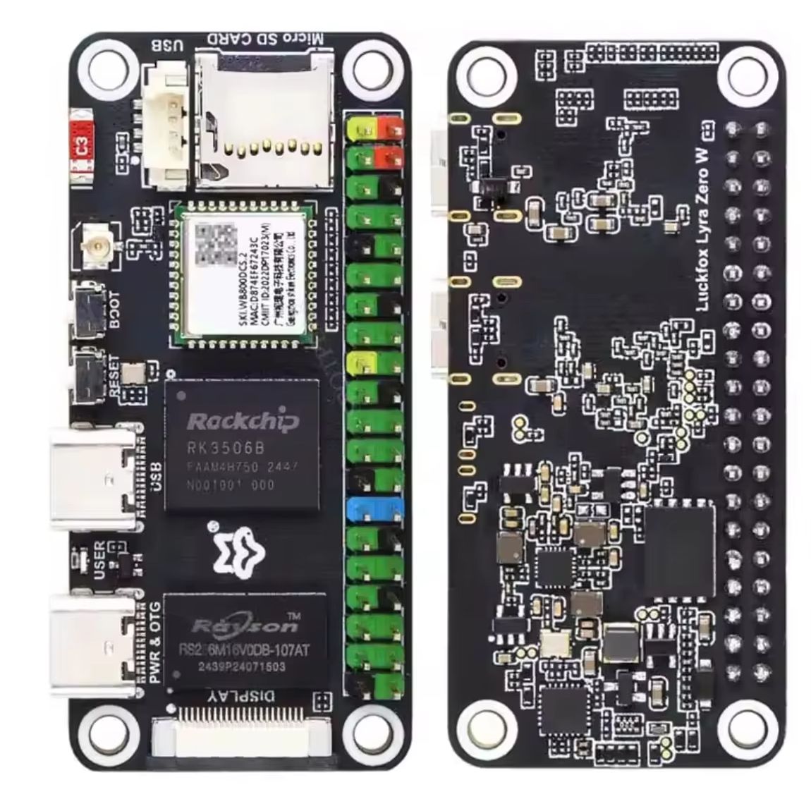 Raspberry Pi Zero - 럭스폭스 라이라 제로 W RK3506B 락칩