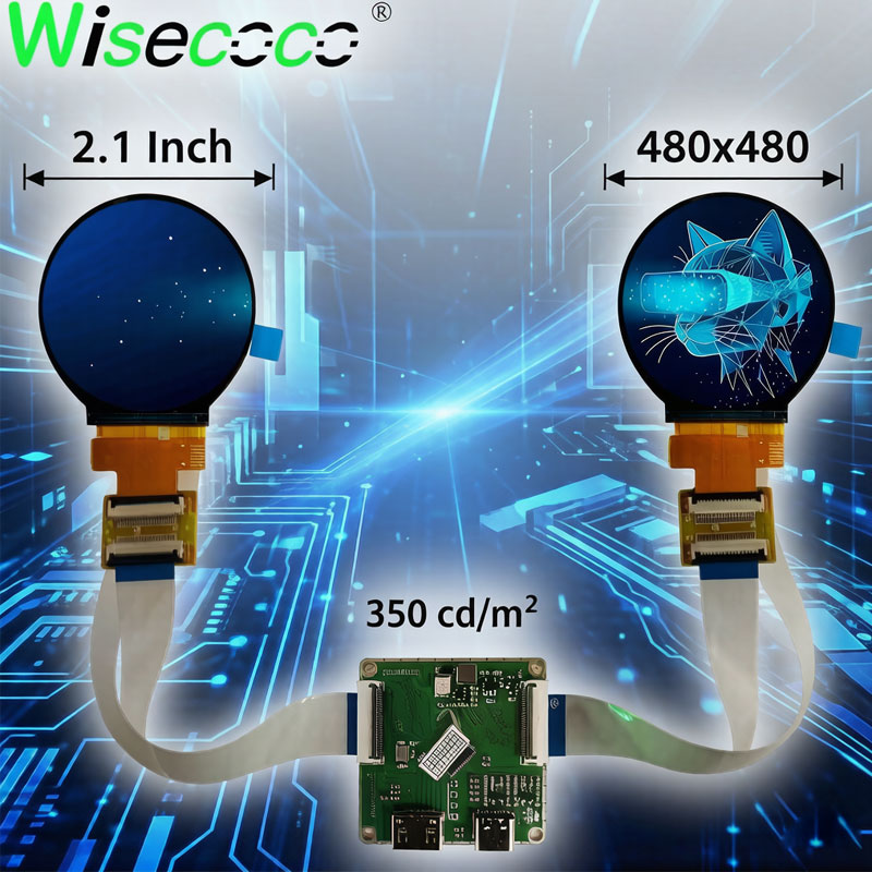 Diy Electronics Raspberry Pi - 2.1인치 듀얼 IPS 라운드 디스플레이 480x480