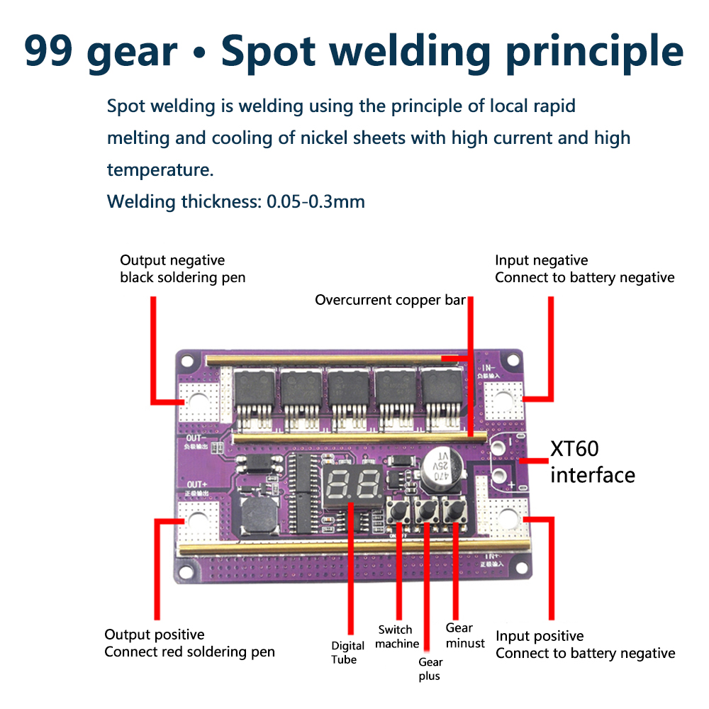 12V 스폿 용접기 DIY 키트 전력 조절 가능 디지털 - Diy Electronics Spot Welder 리뷰 및 가격