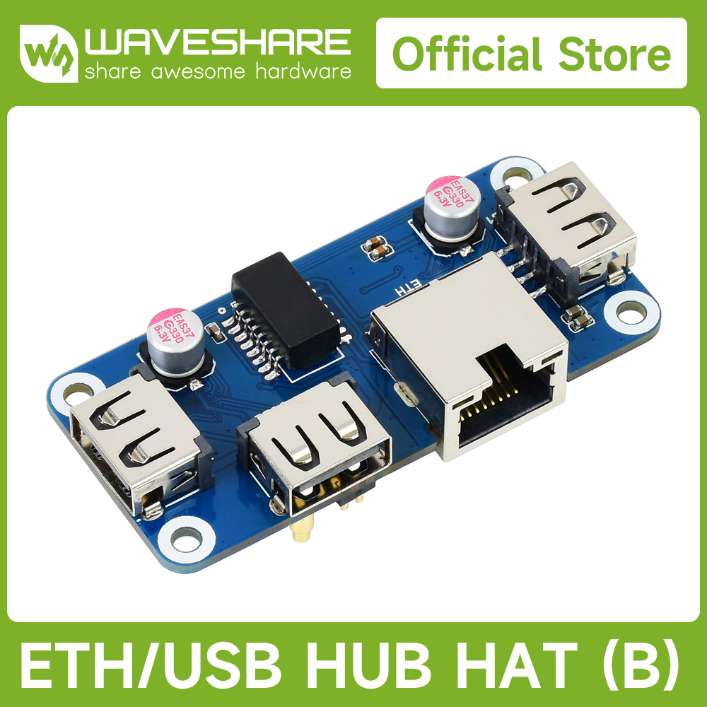 Waveshare USB 허브 HAT(B) 4개 포트  - Raspberry Pi Zero 리뷰 및 가격