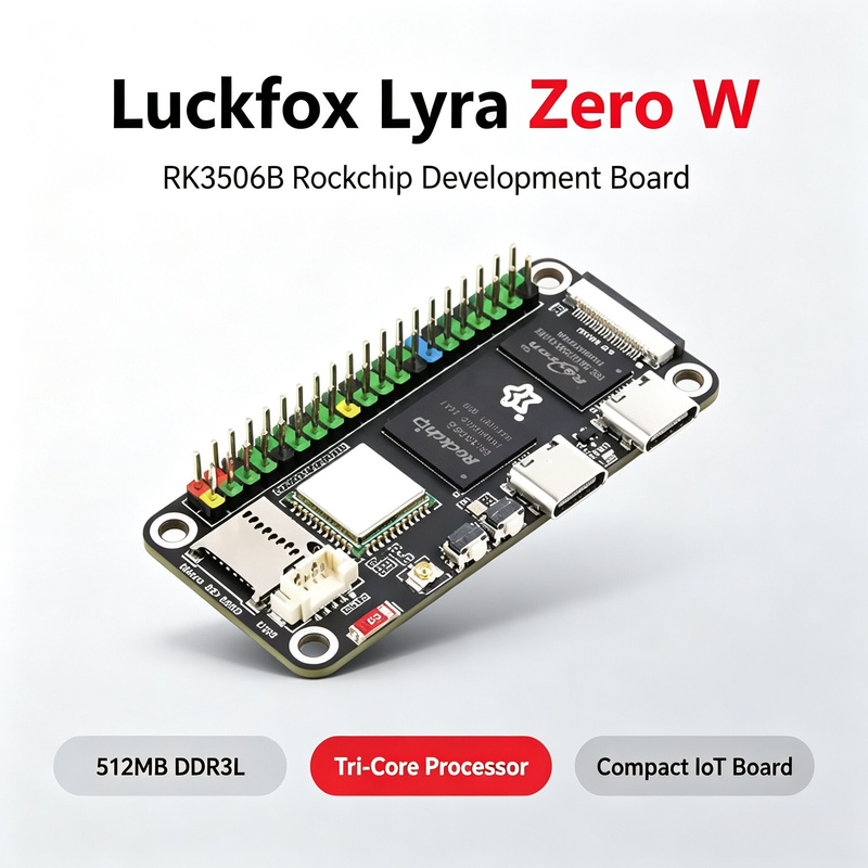 럭스폭스 라이라 제로 W RK3506B 락칩 리눅스 보 - Raspberry Pi Zero 리뷰 및 가격
