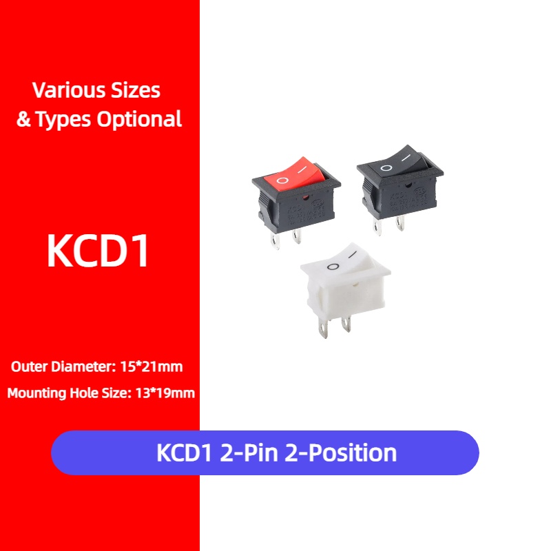 5Pcs KCD1 2Pin 21*15mm 스냅인 보트  - Diy Boat Electronics 리뷰 및 가격