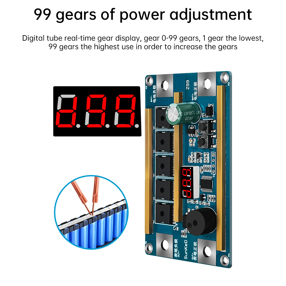 99 기어 12V 스폿 용접기 키트 디지털 전원 조절식 - Diy Electronics Spot Welder 리뷰 및 가격