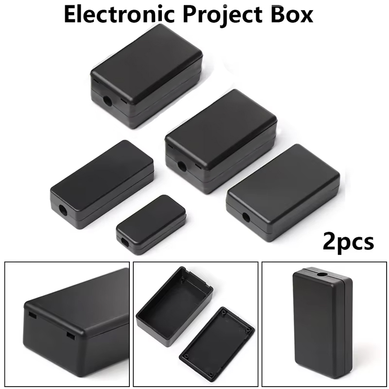 2PCS 플라스틱 방수 블랙 박스 DIY 하우징 악기  - Diy Waterproof Electronics 리뷰 및 가격