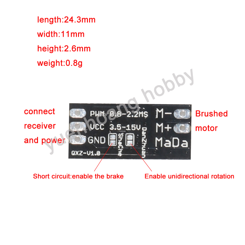 1PC 3.5-15V 브러시 ESC 양방향 DC 모터  - Diy Boat Electronics 리뷰 및 가격
