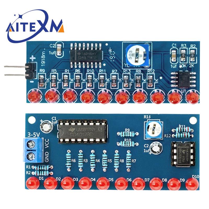 스마트 전자 키트 Ne555 + CD4017 빛 물 흐 - Diy Electronics Learning Kit 리뷰 및 가격