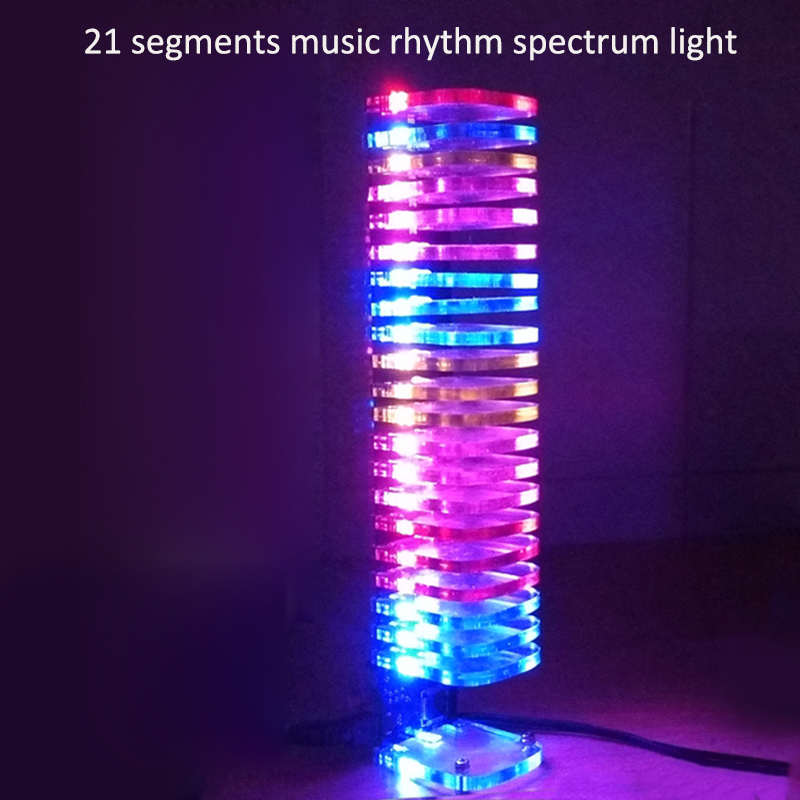 라이트 큐브 LED 음악 리듬 스펙트럼 라이트 키트,  - Diy Electronics Market 리뷰 및 가격