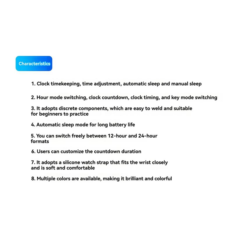 2X DIY 시계 LED 시계 전자 키트 0.28인치  - Diy Electronics Learning Kit 리뷰 및 가격